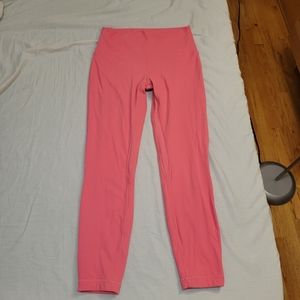 Lululemon Align 21" high rise crop leggings, seasonal pink size 8